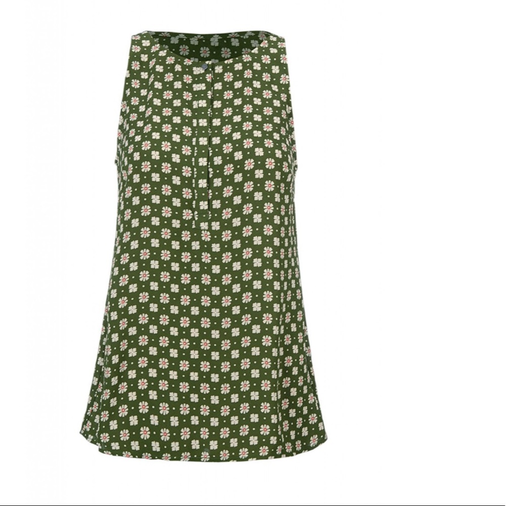 Cabi Snap Top Green Small NWT